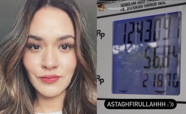 Raisa Kaget Isi Bensin 56 Liter Bayar Rp1,2 Juta, Netizen: Setara Uang Muka Sekolah Paud