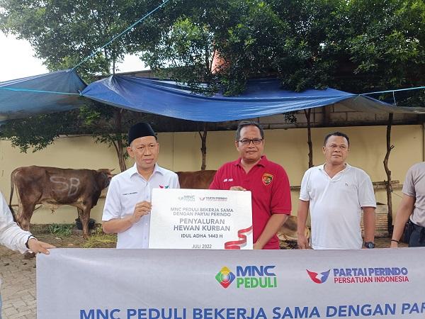 MNC Peduli dan Perindo Salurkan Hewan Kurban, Polres Jakpus: Semoga Mendapat Pahala dari Allah SWT