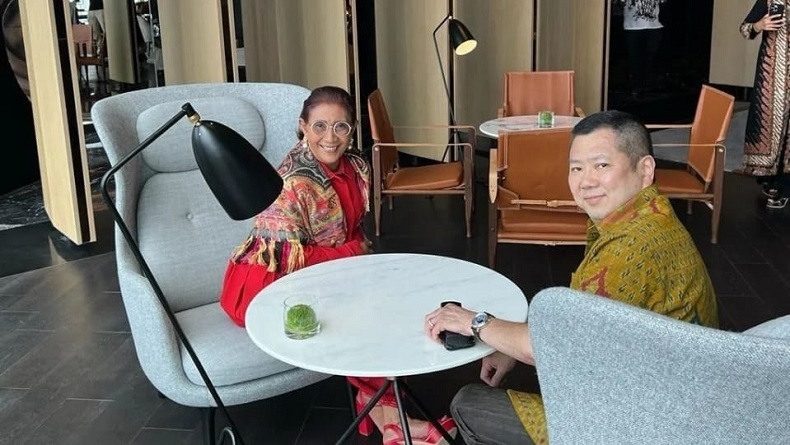 HT-Susi Pudjiastuti Bertemu, Ngobrolin Apa Ya?