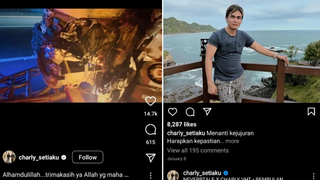 Charly Van Houten Kecelakaan di Tol Cipularang, Mobil Ringsek Kaca Depan Pecah