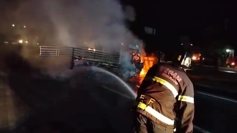 Ini Dugaan Penyebab Pikap Terbakar dan Tewaskan 4 Orang di Pantura Pamanukan Subang