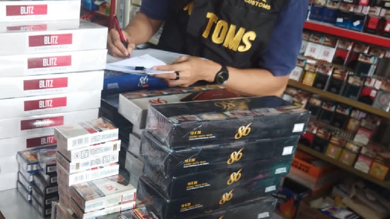 10.140 Batang Rokok Ilegal Disita Petugas Dari Warung Dan Toko Di Kota ...