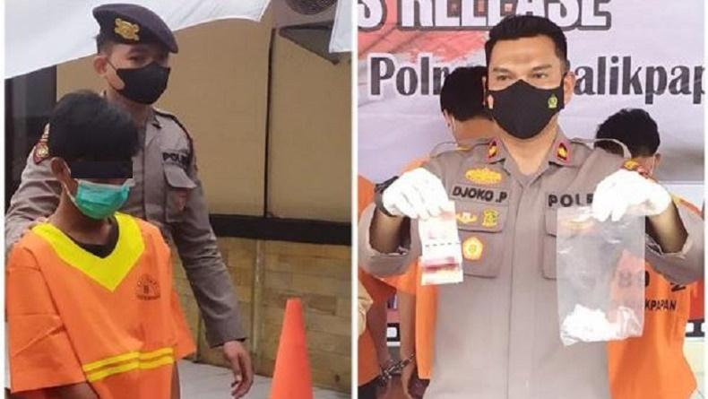 Simpan 10 Paket Sabu, Pemuda Pengedar Narkoba di Balikpapan Ditangkap Polisi
