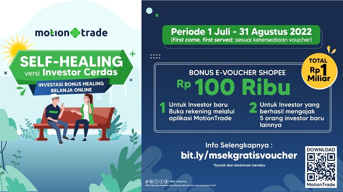 Jangan Lewatkan, Buka Rekening Saham atau Reksa Dana di MotionTrade Dapat Bonus E-Voucher Belanja Online
