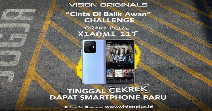 Vision+ Bagikan Smartphone Lewat Cinta Di Balik Awan Challenge, Begini Caranya