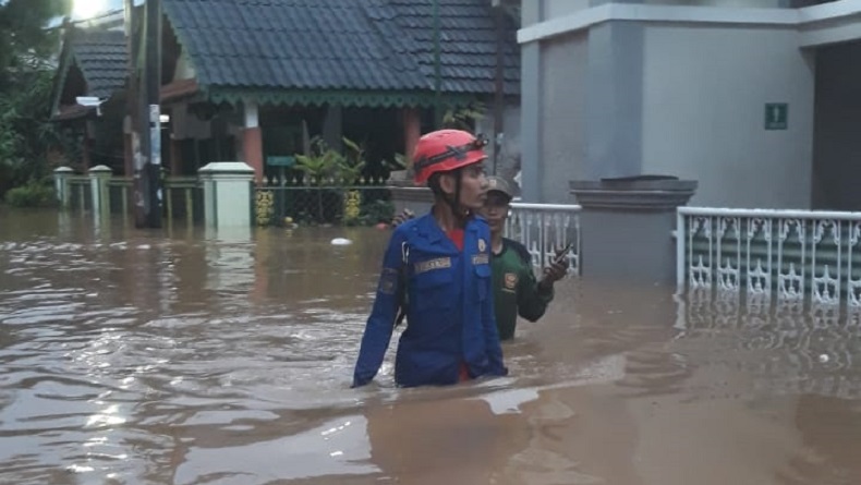 Banjir Landa Depok, 57 KK Terdampak Dievakuasi