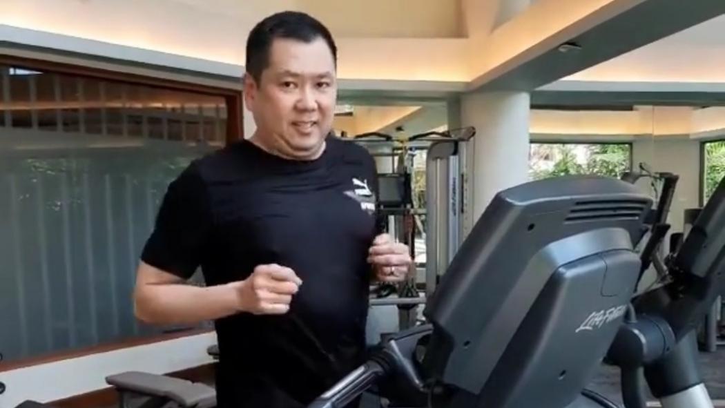 HT Ajak Berolahraga Jadi Rutinitas Sehari-hari