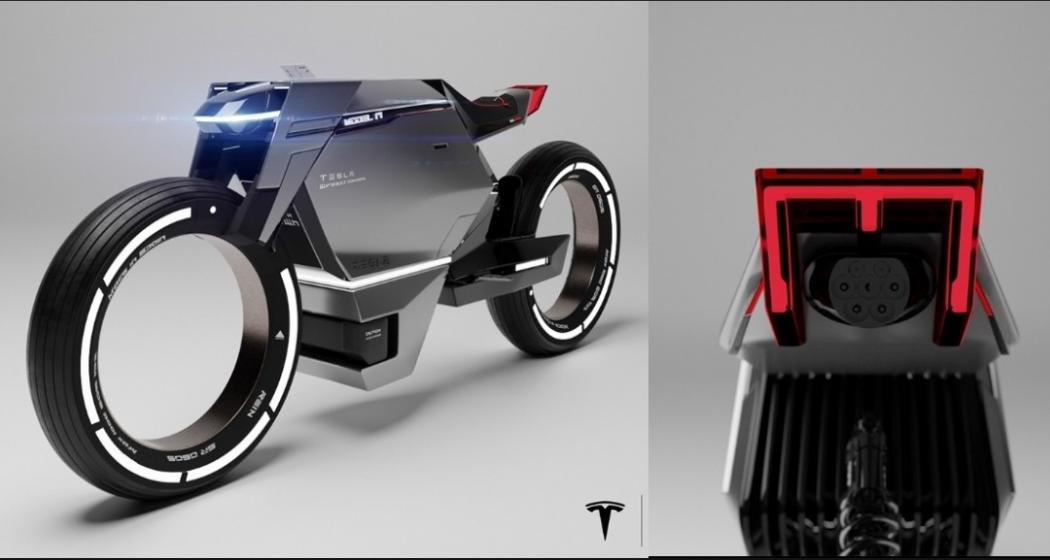 Terinspirasi Tesla Cybertruck, Seorang Desainer Rancang Motor Listrik Unik Model M 