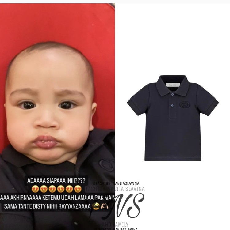 Gemas Baby Rayyanza Pakai Baju Merek Terkenal, Harganya Bikin Netizen Geleng-geleng