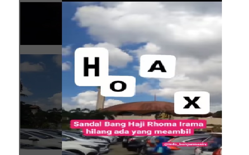 Video Hoaks Sandal Rhoma Irama Hilang di Masjid Kalsel, Panitia Lapor Polisi