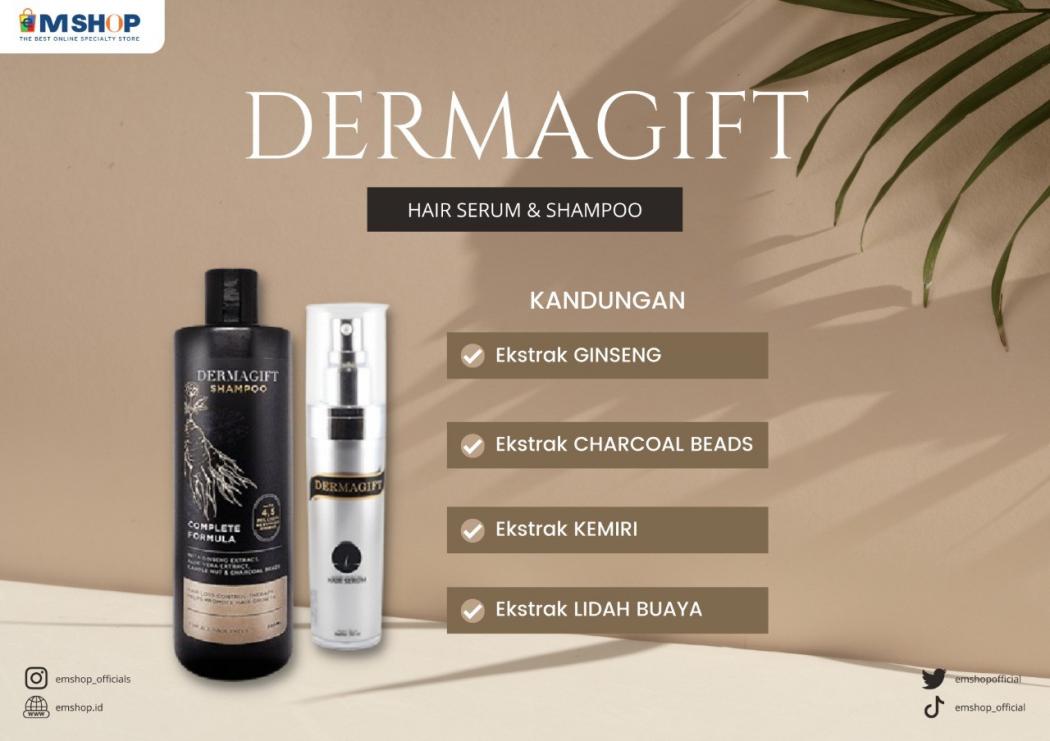 Dermagift Hair Serum and Shampoo untuk Mendapatkan Manfaat Alami Gingseng