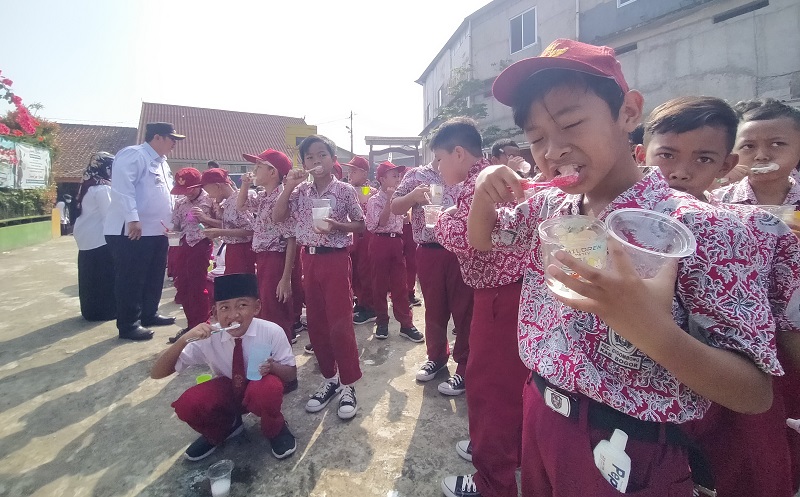MNC Land dan MNC Peduli Gelar Edukasi Kesehatan Gigi serta Mulut di SDN Siliwangi Cigombong Bogor