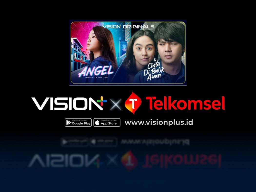Nonton Full Episode Vision+ Originals Angel dan Cinta Di Balik Awan dengan Telkomsel, Lebih Hemat!