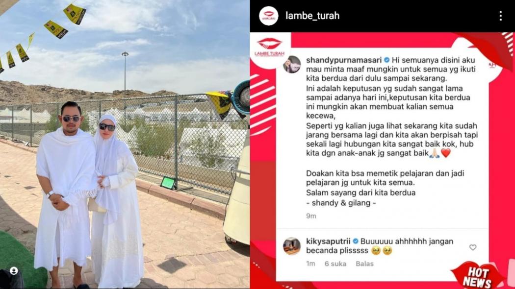 Heboh Pasangan Crazy Rich Malang Gilang Pratama dan Shandy Purnamasari Umumkan Perpisahan, Ada Apa? 