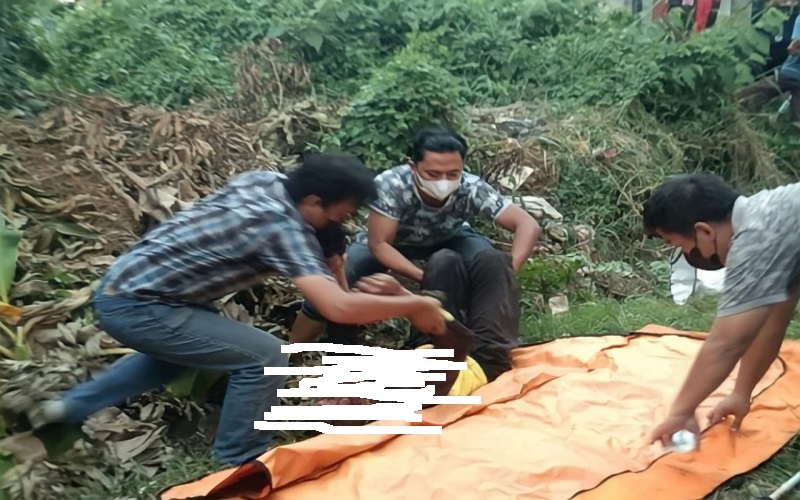 Petugas Kebersihan Tewas Bersimbah Darah di Jalan Menuju Bandara SMB 2 Palembang 