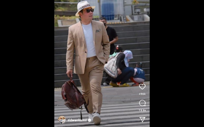 Ikut Pamer Outfit di Dukuh Atas, Ini Pesan Ridwan Kamil untuk Remaja Citayam Fashion Week