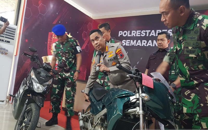 Polisi Temukan 2 Motor Pelaku Penembakan Istri TNI di Semarang