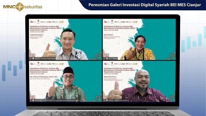 MNC Sekuritas Resmikan Galeri Investasi Digital Syariah BEI MES Cianjur  