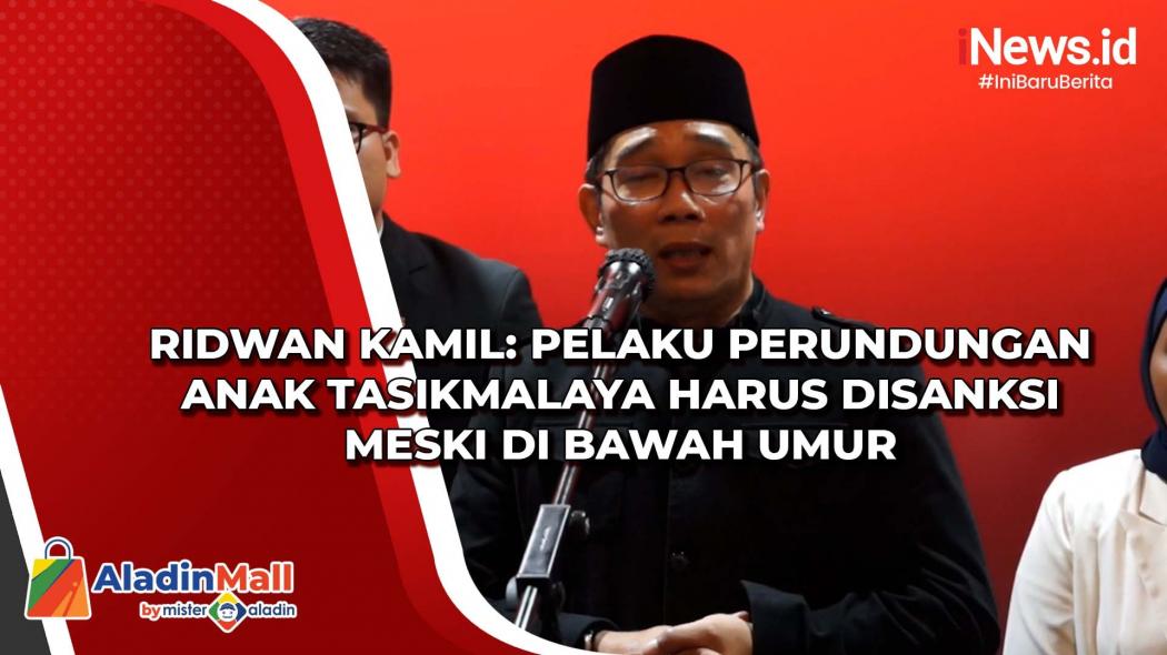 Ridwan Kamil: 3 Tersangka Bullying di Tasikmalaya Harus Dijatuhi Sanksi agar Jera