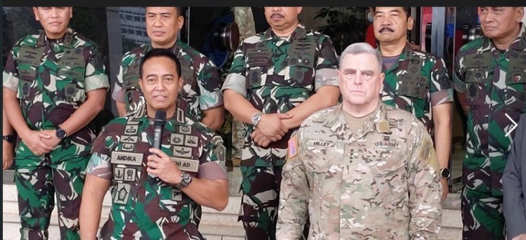 Panglima TNI Terima Kunjungan Kepala Staf Gabungan Militer AS