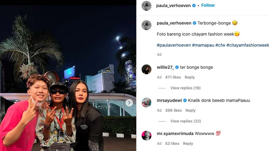 Baim Wong dan Paula Verhoeven Daftarkan Brand Citayam Fashion Week, Begini Respons dan Kritikan Netizen