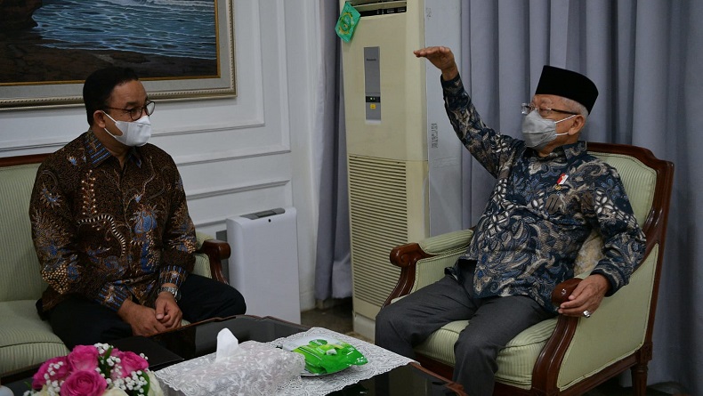 Gubernur Anies Temui Wapres Ma'ruf, Sampaikan Undangan Pernikahan Putrinya