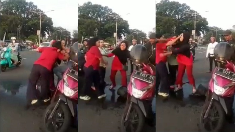 Viral Emak-emak PKL Berkelahi di Alun-alun Majalengka, Ini Langkah Bupati