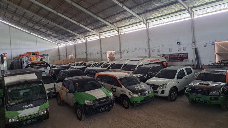 Bareskrim Titip 56 Kendaraan Sitaan dari ACT di Gudang Bogor, Ini Penampakannya