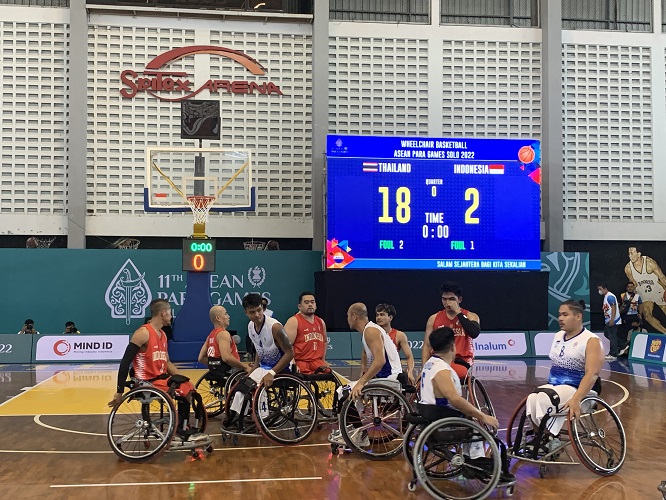 Hasil ASEAN Para Games 2022: Basket Kursi Roda Indonesia 3X3 Dihajar Thailand