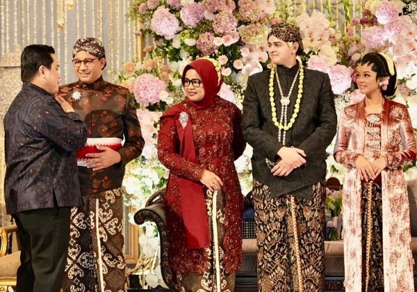 Hadiri Pernikahan Putri Anies Baswedan, Erick Thohir: MasyaAllah, Begitu Indah Dibalut Budaya Jawa