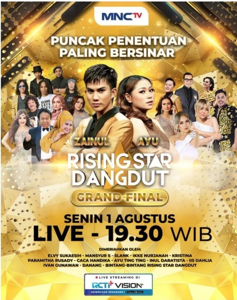Saksikan Final Rising Star Dangdut, LIVE di MNCTV, RCTI+ dan Vision+