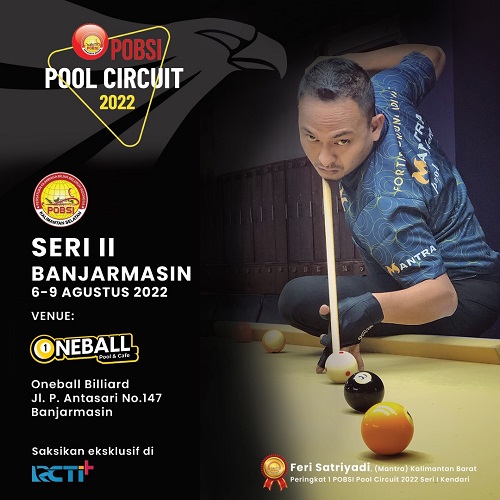 Feri Satriyadi Siap Menang Lagi di POBSI Pool Sirkuit Seri II Banjarmasin