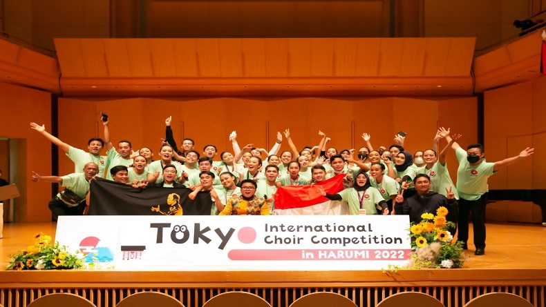 PSM Voca Erudita UNS Boyong 7 Penghargaan di Tokyo Jepang