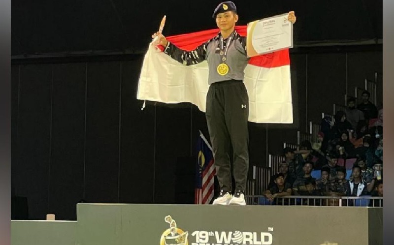 Membanggakan, Prajurit Perempuan TNI AL Ini Jadi Juara Turnamen Pencak Silat Dunia di Malaysia