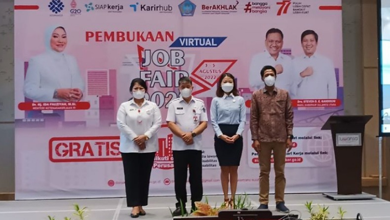 1.075 Peserta Daftarkan Diri Ikut Bursa Kerja di Manado