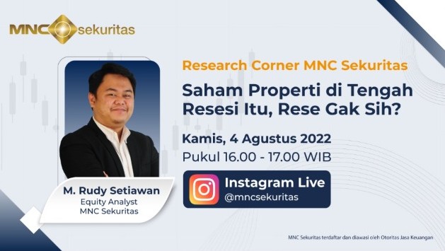 IG Live Research Corner Hari Ini: Saham Properti di Tengah Resesi Itu, Rese Gak Sih?