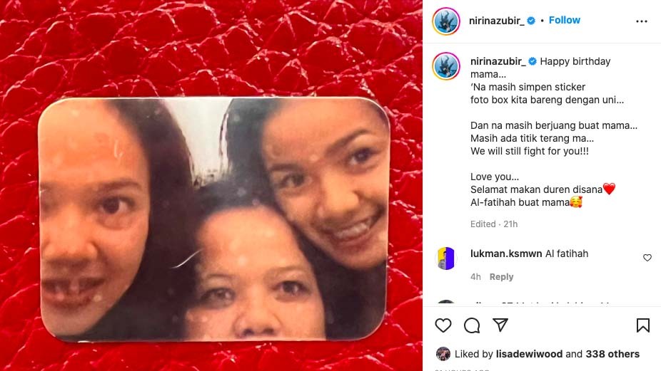 Berjuang Lawan Kasus Mafia Tanah, Nirina Zubir Peringati Ultah Mendiang Ibunda: We Will Fight For You!