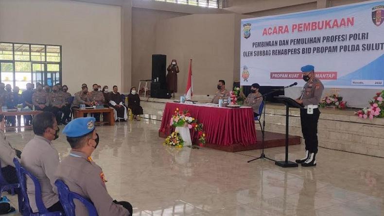 Propam Polda Sulut Bina 212 Personel, Wakapolda : Berubahlah Sesuai Nilai Tribrata