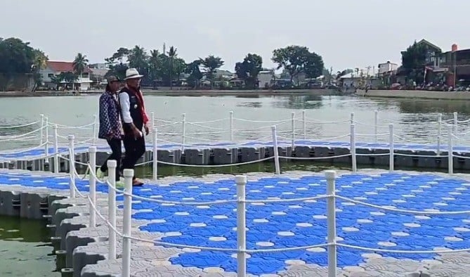 Ridwan Kamil Ajak Bonge Resmikan Situ Rawa Kalong di Cimanggis