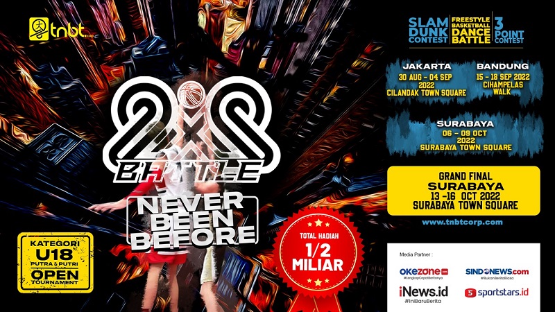 Pertama di Indonesia, TNBT Corp Gelar Kompetisi Basket 2x2 Berhadiah Ratusan Juta!