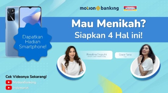 MotionBanking Bareng Indomaret Adakan Podcast Mau Menikah? Siapkan 4 Hal Ini