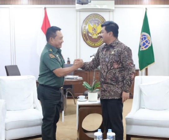 Menteri ATR Hadi Tjahjanto Gandeng KSAD Jenderal Dudung Berantas Mafia Tanah dan Sukseskan IKN