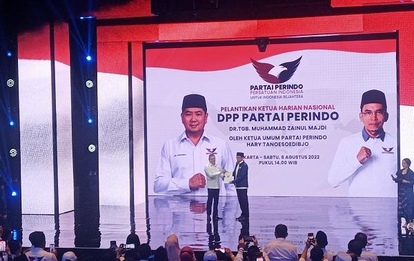 TGB Dilantik Jadi Ketua Harian Nasional DPP Perindo: Saya Akan Ikhtiar untuk Mengemban Sebaik-baiknya