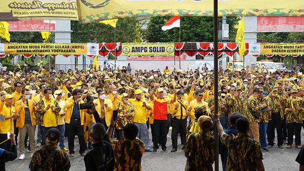  Gelar Apel Siaga, AMPG DIY: Airlangga Hartarto Simbol Partai, yang Coba Ganggu Kita Libas 