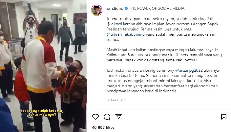Momen Haru Jovan Datangi Jokowi, Bocah asal Kubu Raya yang Ingin Ketemu Presiden