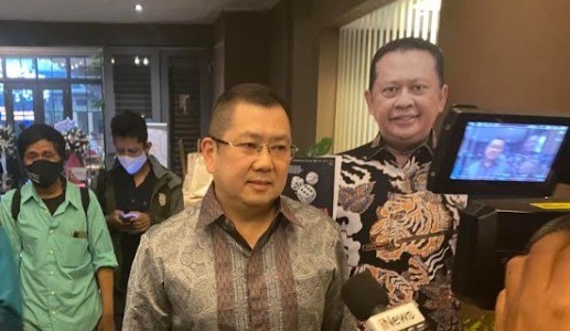 Hadiri Peluncuran 2 Buku Ketua MPR Bamsoet, Hary Tanoe : Sangat Bagus 