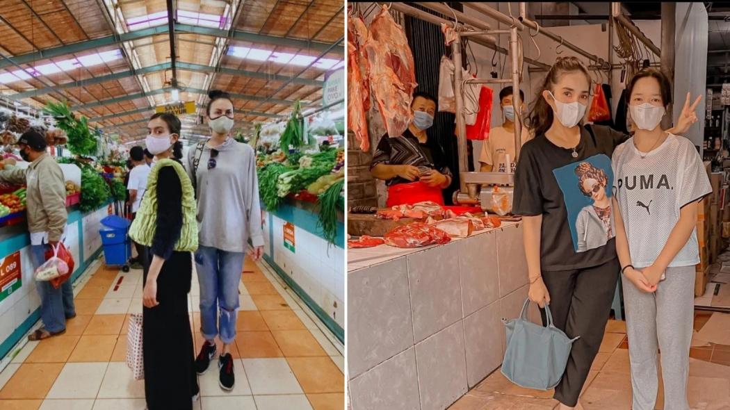  Merakyat Banget 5  Artis Cantik Suka Belanja di Pasar Tradisional, Nomor 3 Pakai Daster