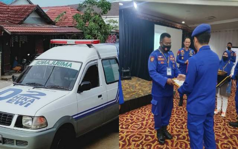 Kisah Inspiratif, Polisi di Banjarmasin Rombak Mobil Pribadi Jadi Ambulans Untuk Warga