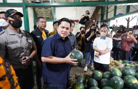 Erick Thohir Dorong Digitalisasi Transaksi di Pasar Tradisional agar Pedagang Cepat Naik Kelas