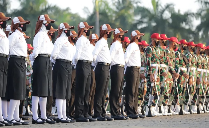 BPIP Dampingi Calon Paskibraka Lakukan Gladi Kotor Gabungan di Istana Merdeka